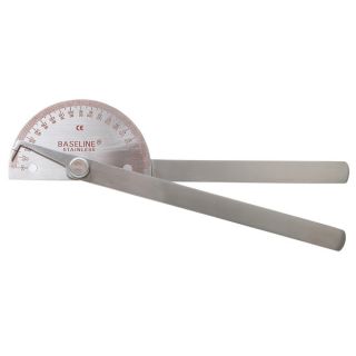 Baseline 180 degree Metal Goniometer with 8 inch Legs  