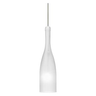 Besa Botella 12 Pendant Light with White Frost Glass   Pendant Lights