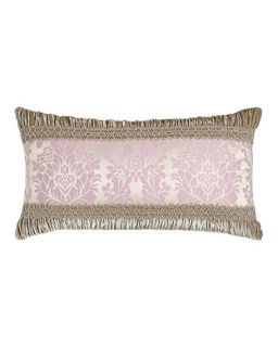 Dian Austin Villa Angelina Damask & Ruched Velvet Pillow, 12 x 26