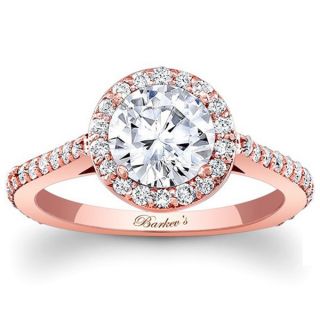 Barkevs Designer 14k Rose Gold 2 1/10ct TDW Diamond Engagement Ring