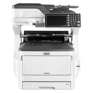 Oki MC873DN LED Multifunction Printer   Color   Plain Paper Print   D