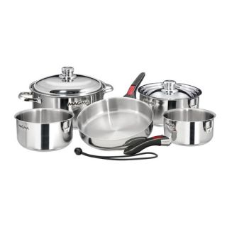 Magma Products Nestable Induction Cook Top 10 Piece Cookware Set