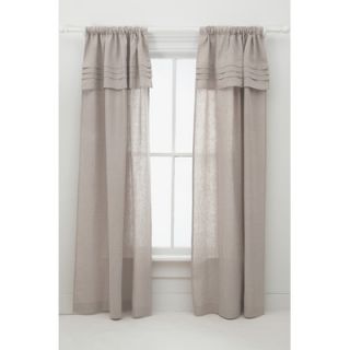 Half Price Drapes Signature Lace French Linen Pleated Curtain Single