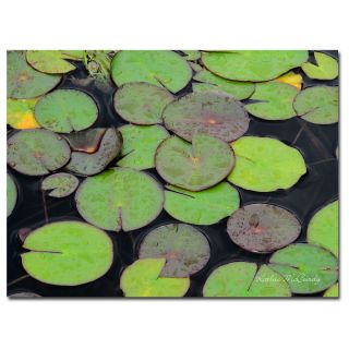Kathie McCurdy Frog in the Lily Pond Large Canvas Art