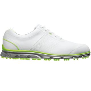 FootJoy Mens Dryjoy Casual Spikeless White Lime Golf Shoes