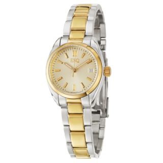 ESQ by Movado Womens Sport Classic Stainless and Yellow Goldplated