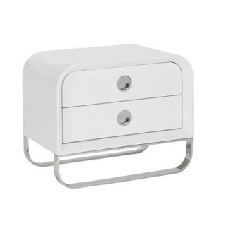 Liquido 2 Drawer Nightstand by Whiteline Imports