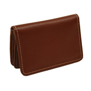 Piel Leather Business Card/I.D. Case   Red   Business Accessories