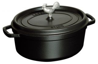 Staub Coq au Vin Cocotte 5.75 qt.   Black   Pots & Pans