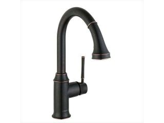 Hansgrohe 4215920 Talis C Single Handle Pull Down Sprayer Kitchen Faucet with Magnetic Sprayhead Docking in Rubbed Bronze
