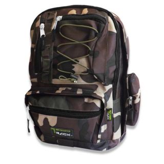 Extra Storage School Camouflage Backpack with Cell Phone Holder