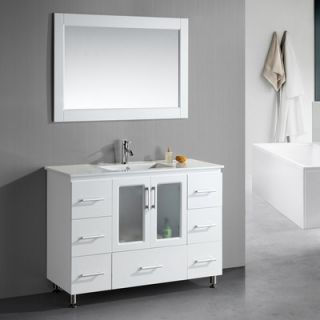Design Element Milan Stanton 48 Single Modern Bathroom Vanity Set