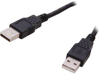 Cables To Go 28106 2m USB 2.0 A Male to A Male Cable   Black (6.5ft)