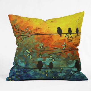 Madart Inc. Birds Of A Feather Throw Pillow by DENY Designs