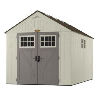 Suncast Tremont 13 ft. 2 3/4 in. x 8 ft. 4 1/2 in. Resin Storage Shed with Windows BMS8135
