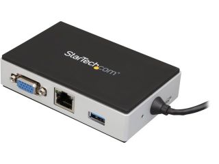 StarTech Black USB3SMDOCKV Laptop Mini Docking Station