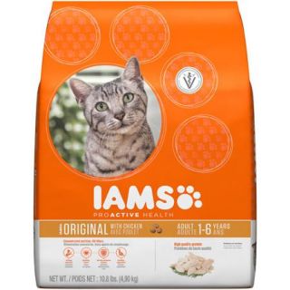 IAMS PROACTIVE HEALTH Adult Original With Chicken Dry Cat Food 10.8 Pounds