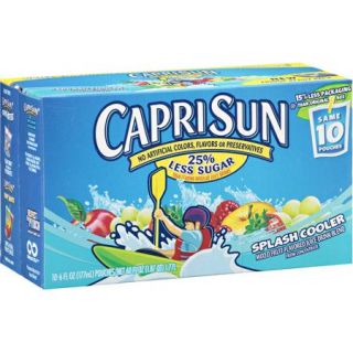 Capri Sun Splash Cooler Juice Drink, 6 fl oz, 10 count