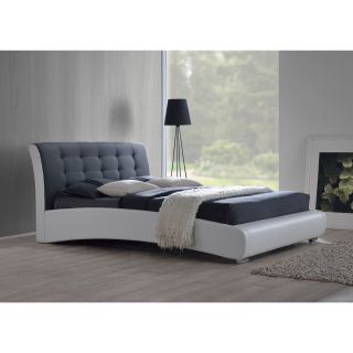 Baxton Studio Guerin Upholstered Platform Bed   Platform Beds