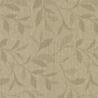 Beyond Basics 60.8 sq. ft. Flora Taupe Leaves Wallpaper 420 87135