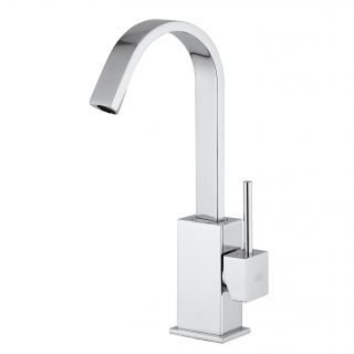 WS Bath Collections Lever Single Hole Bathroom Faucet with Single