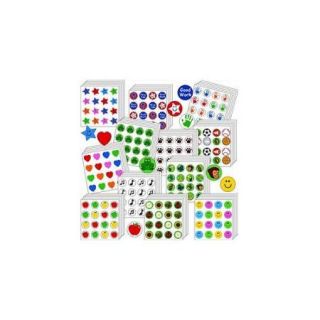 Creative Shapes Etc 070409 Assorted Incentive Stickers Bargain Bag, Assorted Color, Pack 3456