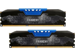 PNY Anarchy 8GB 240 Pin DDR3 SDRAM DDR3 1600 (PC3 12800) Desktop Memory Model MD8GSD316009AB
