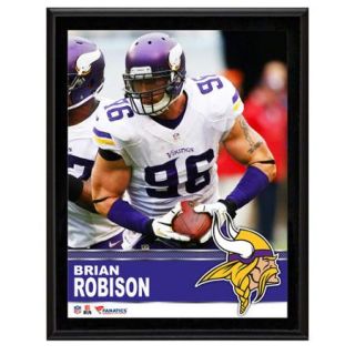 NFL &#045; Brian Robison Minnesota Vikings Sublimated 10x13 Plaque