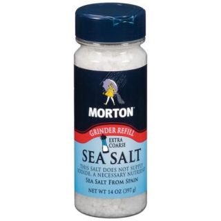 Morton Extra Coarse Sea Salt Grinder Refill, 14 oz