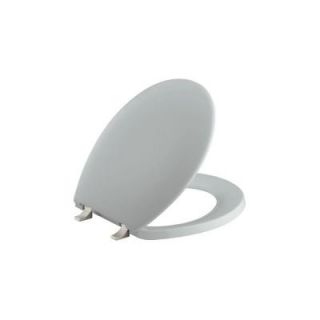 KOHLER Bancroft Round Closed Front Toilet Seat in Ice Grey DISCONTINUED K 4643 BN 95