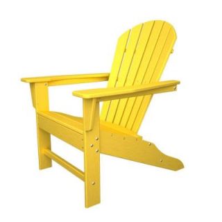 POLYWOOD South Beach Lemon Patio Adirondack Chair SBA15LE
