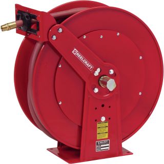 Reelcraft Spring Retractable Hose Reel — With 1in. x 50ft. PVC Hose, Max. 250 PSI, Model# D84050 OLP  3/4in.   1in. Hose Reels