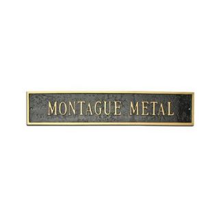 Montague Metal Products Inc. Classic Arch Large Extension Address Plaque