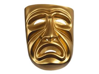 Gold Tragedy Actor Mask by Disguise 10473