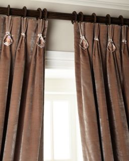 6009 Parker 120L Velvet Curtain with Asfour Crystals