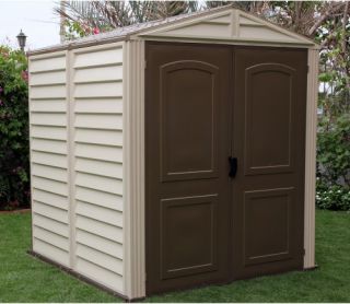 Duramax Woodside Vinyl Shed with Floor   6 x 6 ft.   Storage Sheds