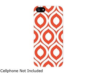 OTM iPhone 5 White Glossy Case Elm Bold Collection, Orange