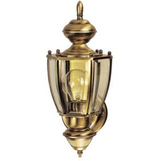 Heath Zenith 150 Degree Richmond Coach Motion Sensing Decorative Lantern   Antique Brass DISCONTINUED SL 4160 AB