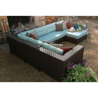 AE Outdoor Dawson 7 Piece Sectional with Cushions