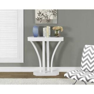 White 32 inch Hall Console Accent Table