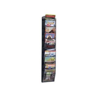 Safco Products Company Mesh Literature Rack, 10 Compartments