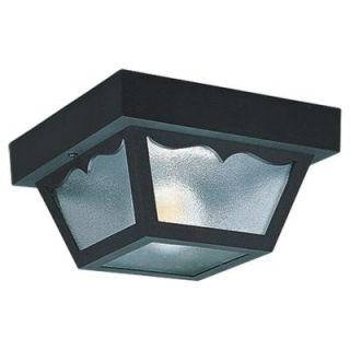 Sea Gull Lighting 2 Light Outdoor Black Ceiling Fixture 7569 32
