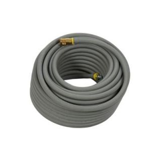 Grip Rite 3/8 in. x 100 ft. Premium Gray Rubber Air Hose with Couplers GRPRB3810C