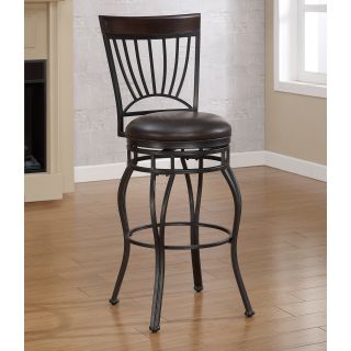 American Woodcrafters Horizon Extra Tall Bar Stool   Charcoal