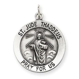 Sterling Silver Engravable St. Jude Thaddeus Medal