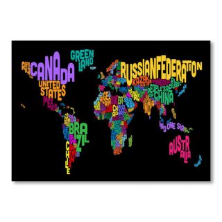 World Word Map Wall Mural