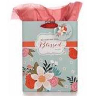 Christian Art Gifts 36502X Gift Bag   Blessings For Mom & Blessed With Tag & Tissue   Medium