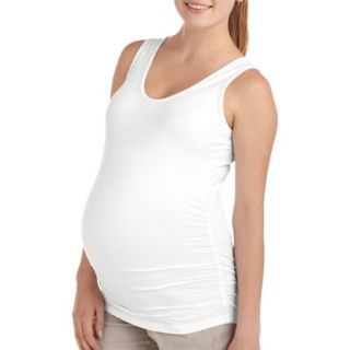 Oh Mamma Maternity Basic Tank with Side Ruching   Available in Plus Size