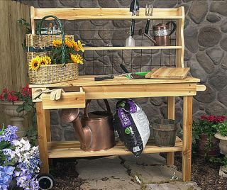 Deluxe Potting Bench   Shopping Outdoor