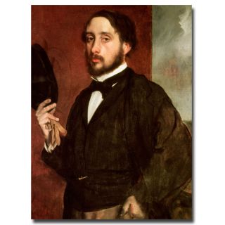 Edgar Degas Self Portrait 1862 Canvas Art   Shopping   Top